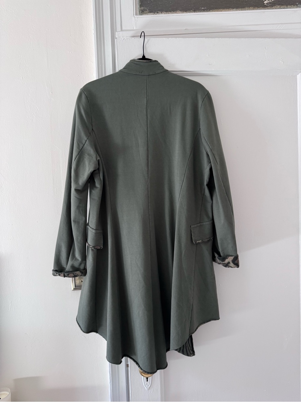 Boutique Made In Italy Military-Style Olive Green Women’s Coat - Picture 2 of 11